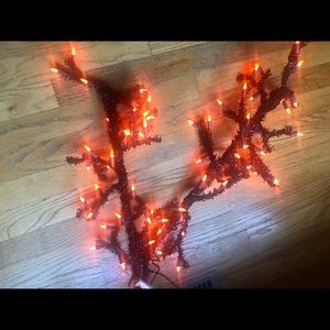 Set of 2 Halloween Light Up Trees